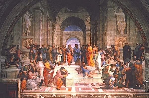 Raphael's School of Athens — the classical tradition of inquiry that inspires ETI's approach